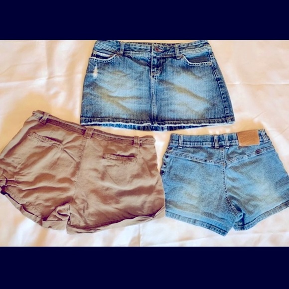Vintage Y2K American Eagle Skirt & Billabong Shorts Bundle - Picture 2 of 7